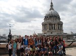 Spanish and Euroway students (St Paul's in the background)/2013